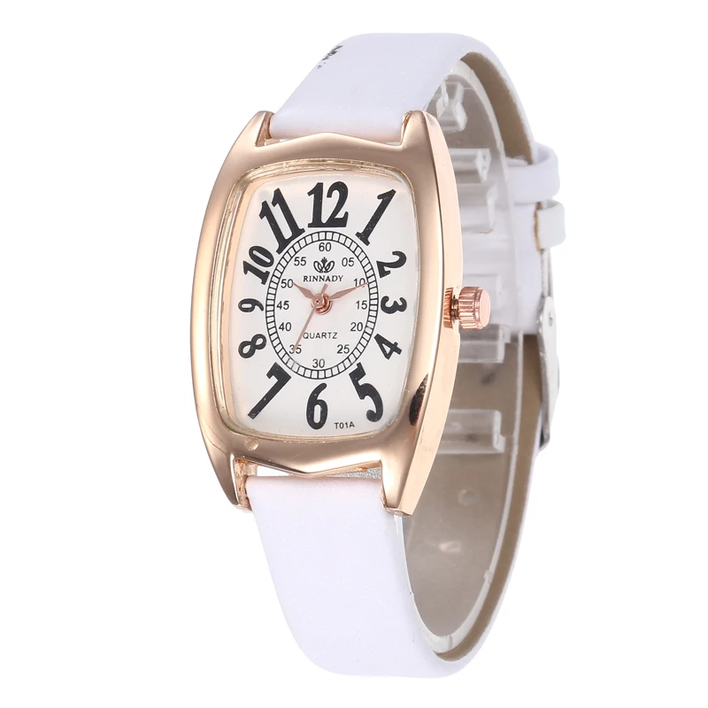 Квадратные женские наручные часы Топ бренд блестящие кожаные Элегантные