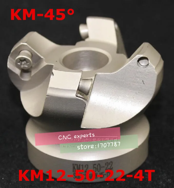 

KM12 50-22-4T 45 градусов Наплечная лицевая фреза с ЧПУ фреза, фреза Инструменты, карбид Вставки SEHT1204