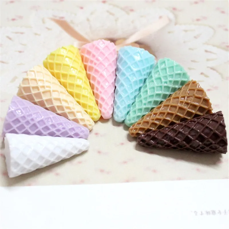 Красочные шт./лот 20* мм 37 мм 3D Kawaii мороженое чашки ремесло DIY ювелирных изделий Смола Кабошон материал орнамент интимные аксессуары