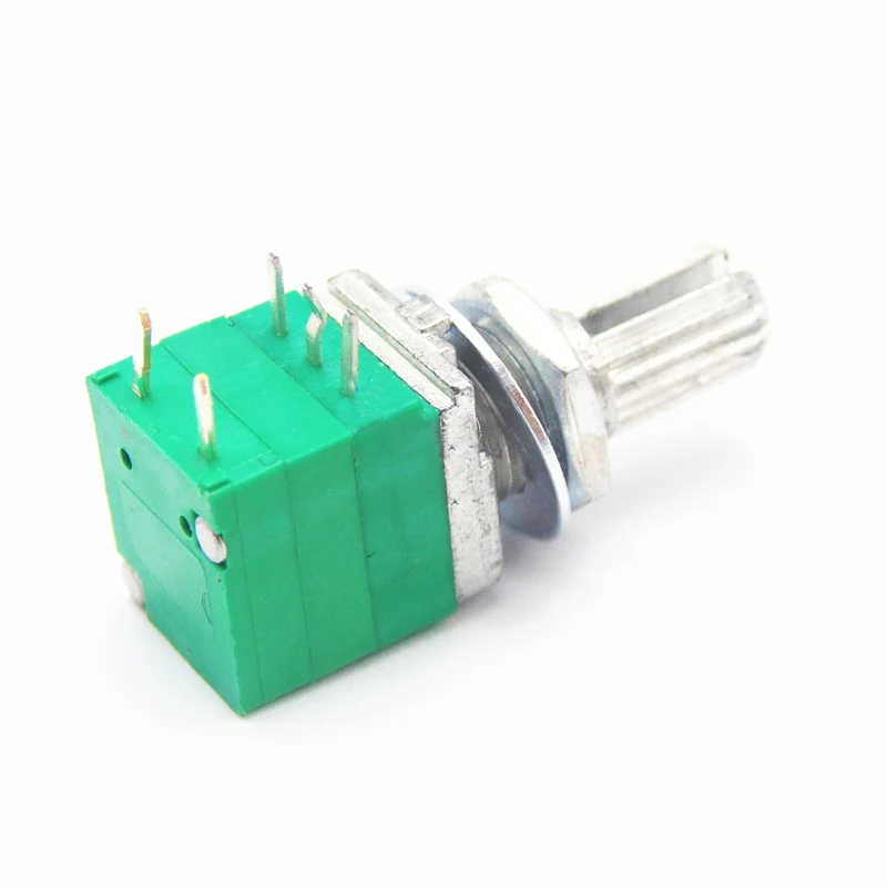 100 шт. RV097NS 5Pin одинарный потенциометр запечатанный с переключателем Регулируемое
