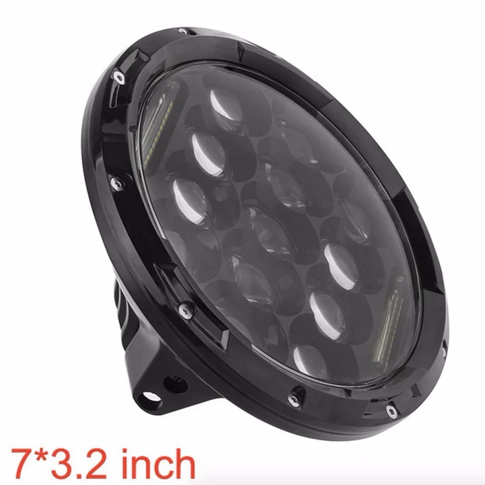 7 ''круглые светодиодные фары 75 Вт дальнего света 35 ближнего с DRL для Jeeps Wrangler JK