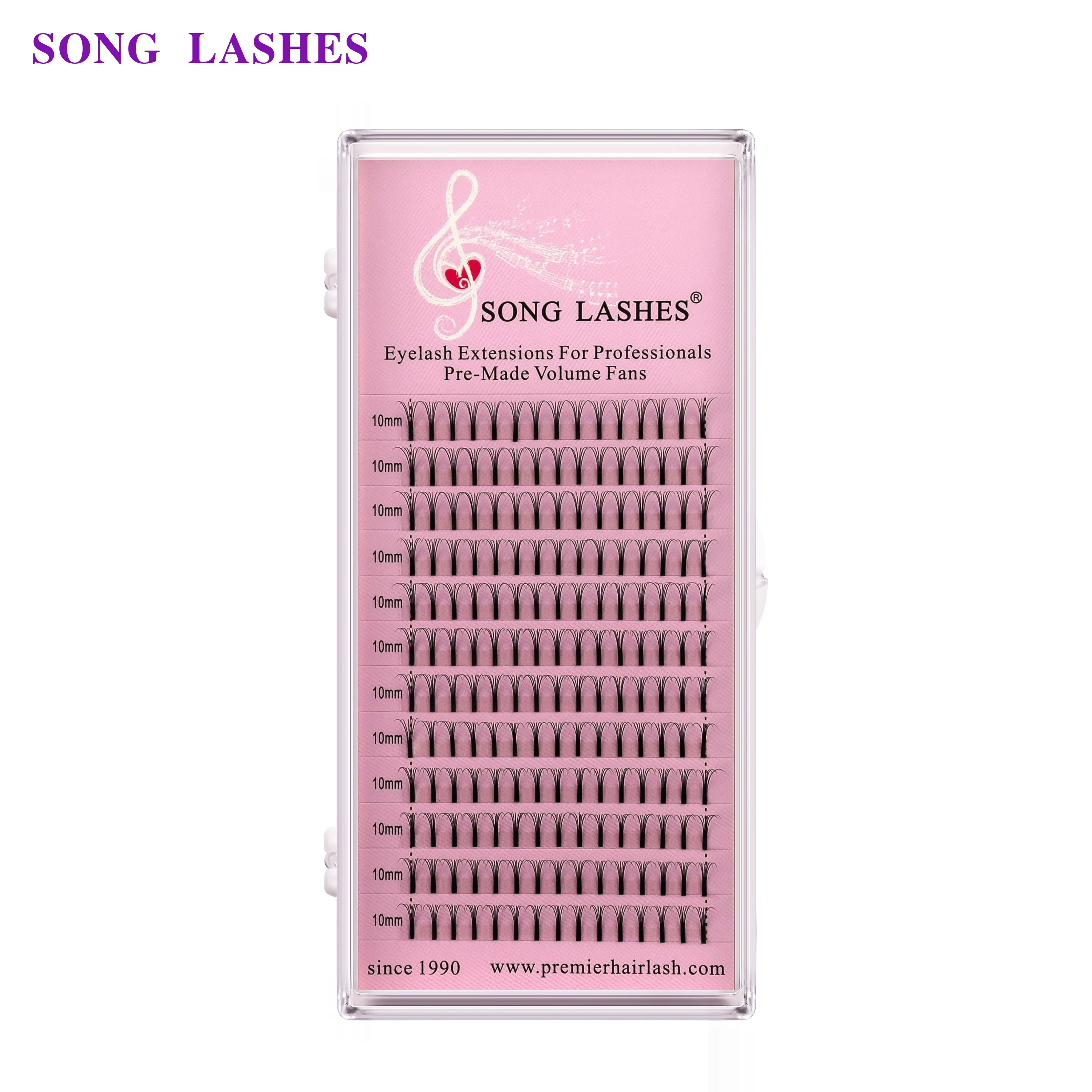 SONG LASHES 0.07 0.10mm thickness High Quality Pre-fanned 2D 3D 4D 5D Volume Lashes Eyelash Extension pre made fans