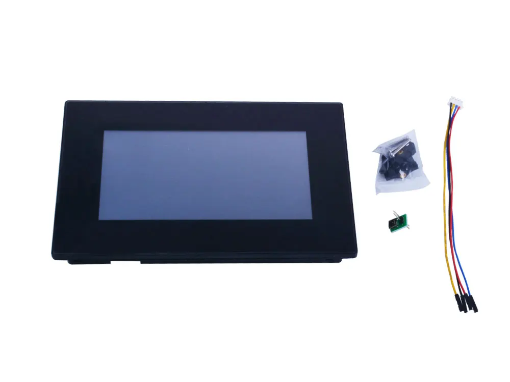 Nextion Улучшенный NX8048K070-011R-7,0 ''полноцветный ЖК-дисплей HMI резистивный сенсорный экран модуль Встроенный RTC с корпусом