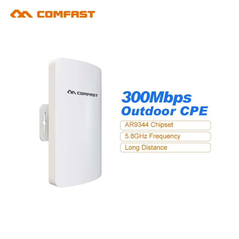 11 10 шт. Comfast 300 Мбит/с 5 8 Г беспроводной открытый Wi fi большой диапазон cpe 11dbi антенна