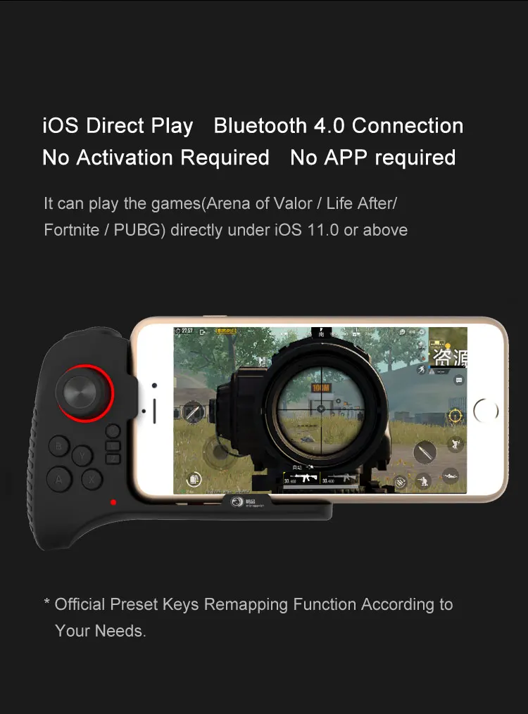 G5 с одной рукой беспроводной Bluetooth геймпад PUBG мобильный контроллер игровой джойстик Кнопка триггера для IOS Iphone Планшет Ipad