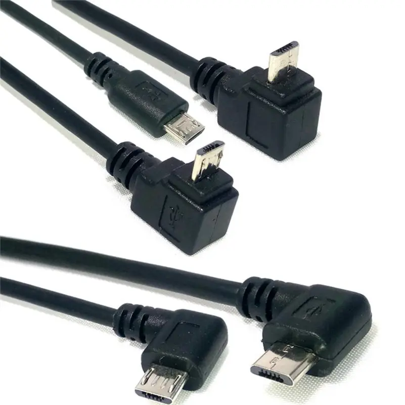 90 градусов вверх и вниз левый правый угол 5Pin Micro USB папа к женскому m/f Расширение