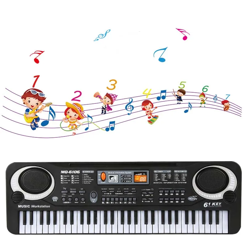 Музыкальные инструменты игрушки с микрофоном обучающие для детей подарки