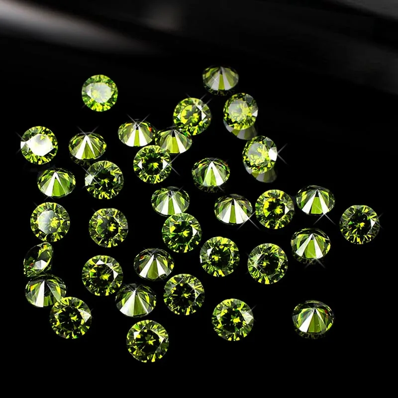 

50pcs 12mm Many Colors Crystal Material Round Brilliant Cuts Cubic Zirconia Beads Stones Perfect For Jewelry Diy Decorations