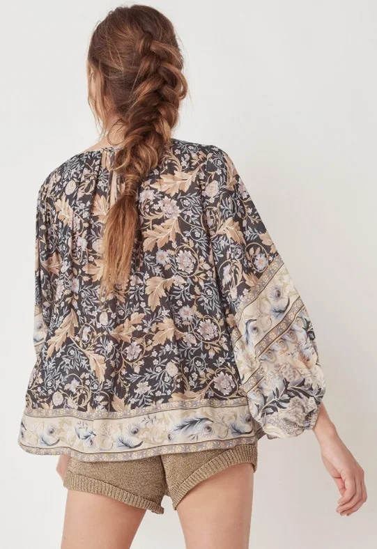 BOHOFREE/Новинка 2019 года рубашка-кимоно с длинными рукавами в цыганском стиле