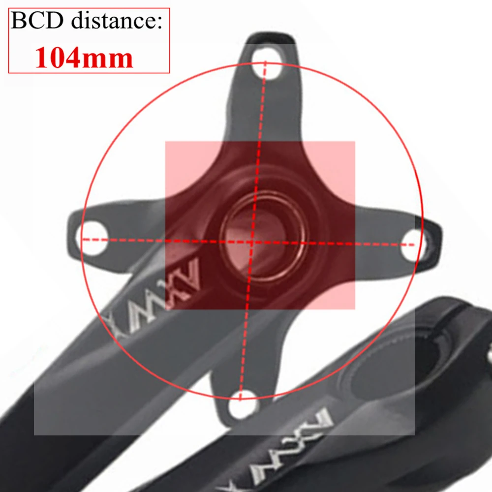 VXM 104BCD кривошипная рукоятка из алюминиевого сплава для MTB велосипеда набор