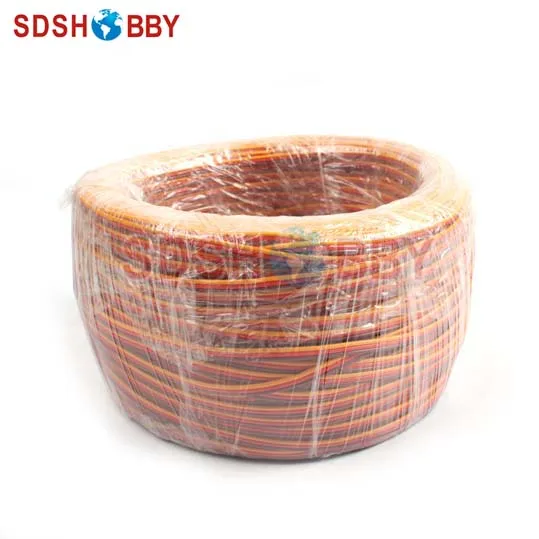 Удлинительный кабель с сервоприводом DIY Futaba /JR цвет 26 # 26AWG плоский 100 м без