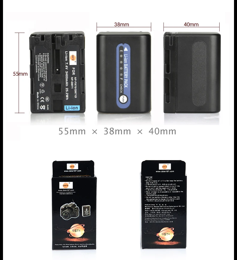 

2PCS NP-QM71D FM70 3400mAh Battery + LED Dual Charger for Sony CCD-TRV106K TRV108E DCR-PC300K TRV24 DVD100 HC1 GV-D1000 HVL IRM