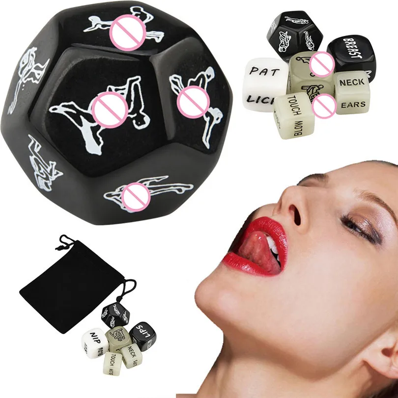 6 шт. Секс Забавный взрослый игральные кости светящиеся экзотические осанки Юмор