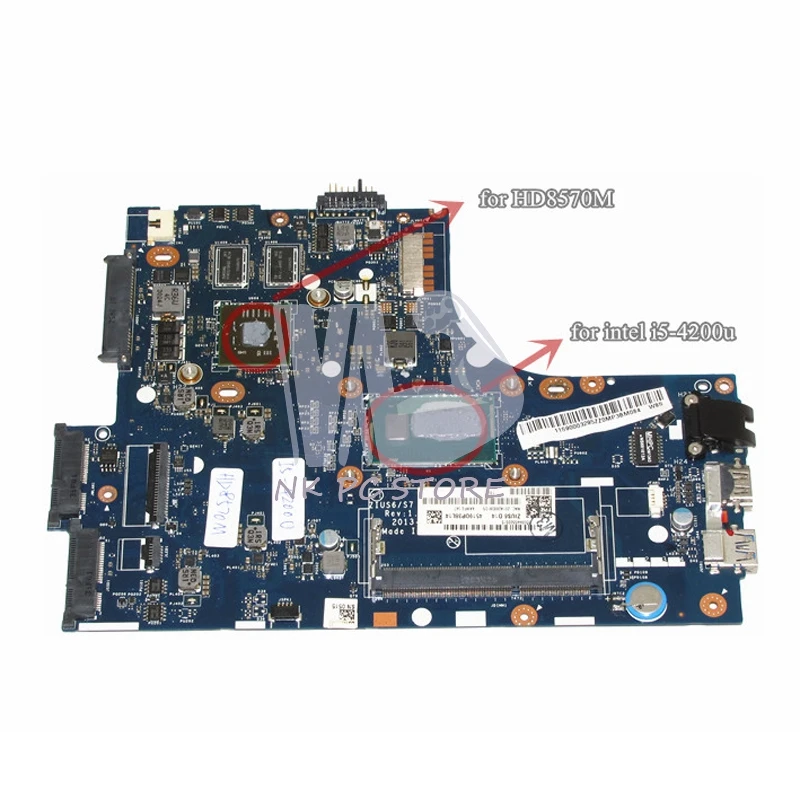 

Notebook PC Motherboard For Lenovo S410 Main Board System Board LA-A321P I5-4250U HD 8570M 1GB Discrete Graphics DDR3
