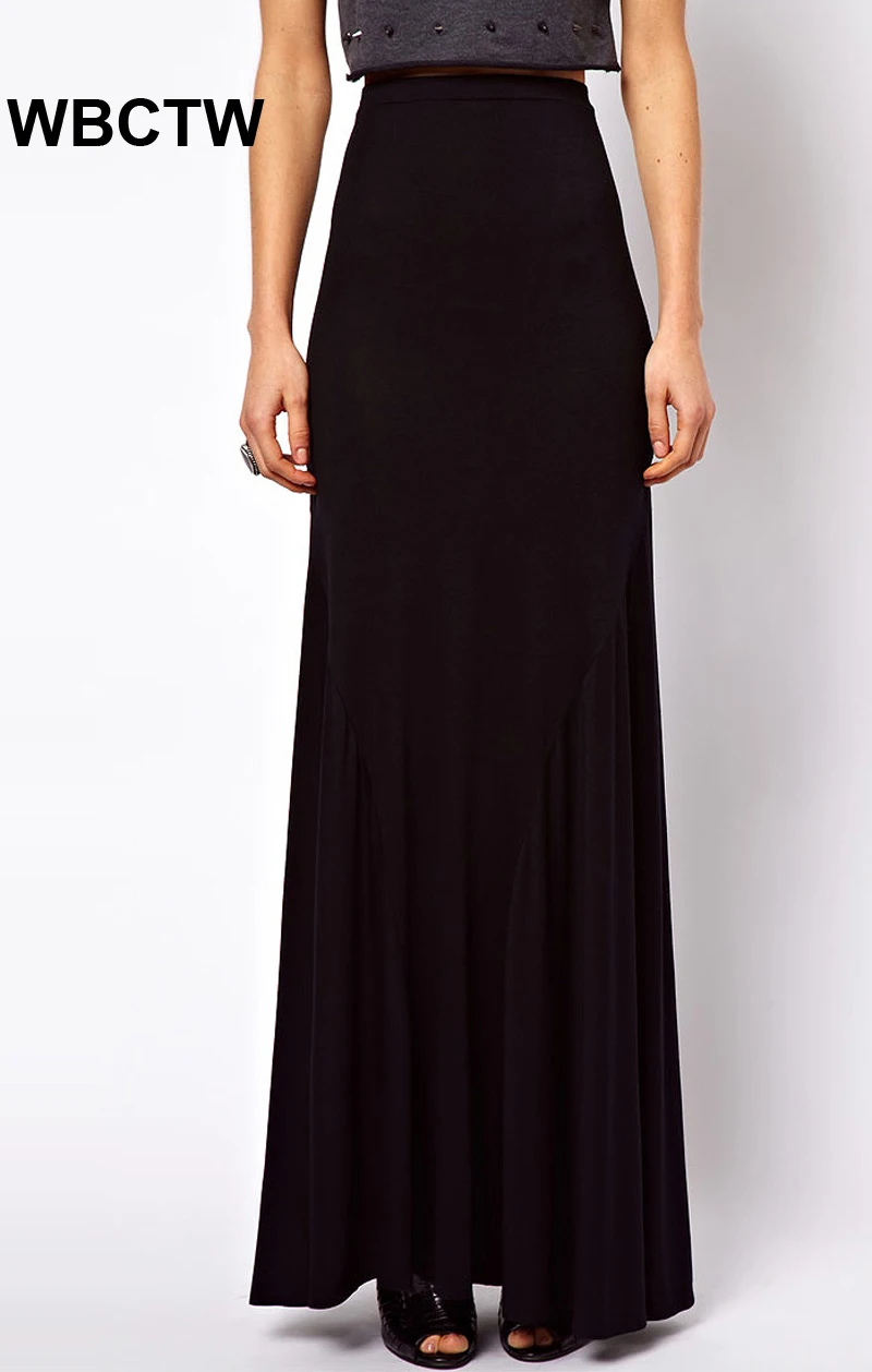 Женская длинная юбка-макси юбка Макс Сексуальная Повседневная Длинная для
