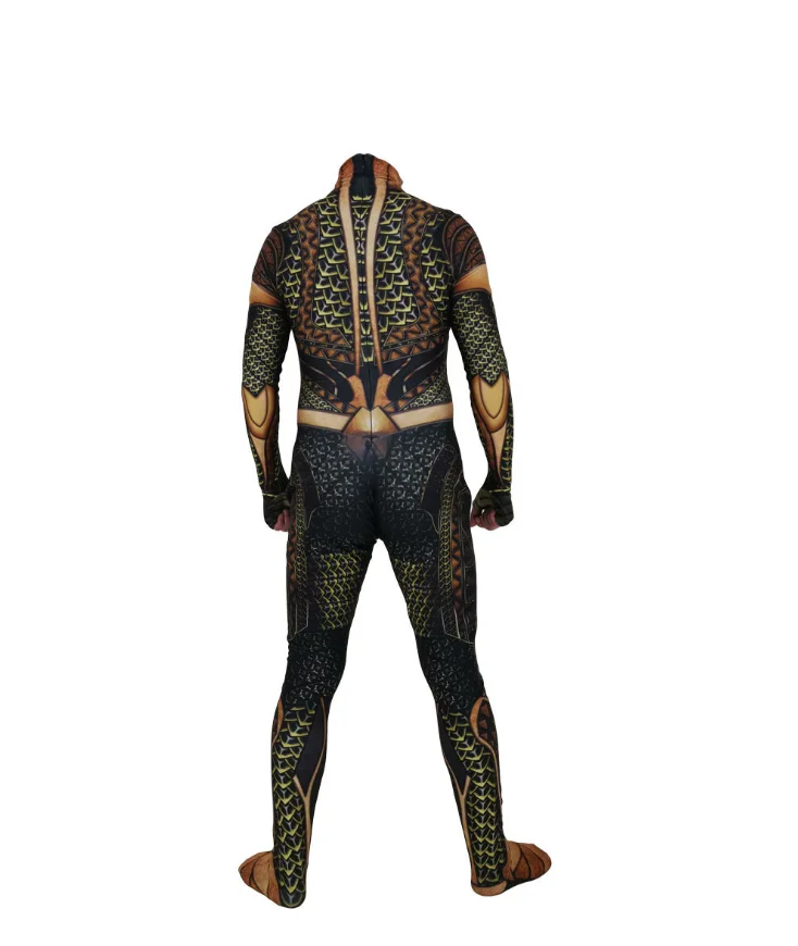 Новый 3d принт фильм версия акваман Джейсон Момоа костюм зентай для косплея боди
