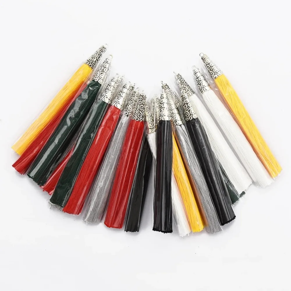 Удивительные 10 шт./компл. богемные хлопковые шелковые кисточки серьги ювелирные