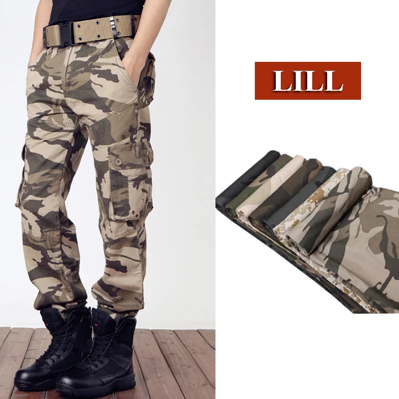 LILL | Военные тактические брюки из чистого хлопка 2017 весенние мужские в армейском