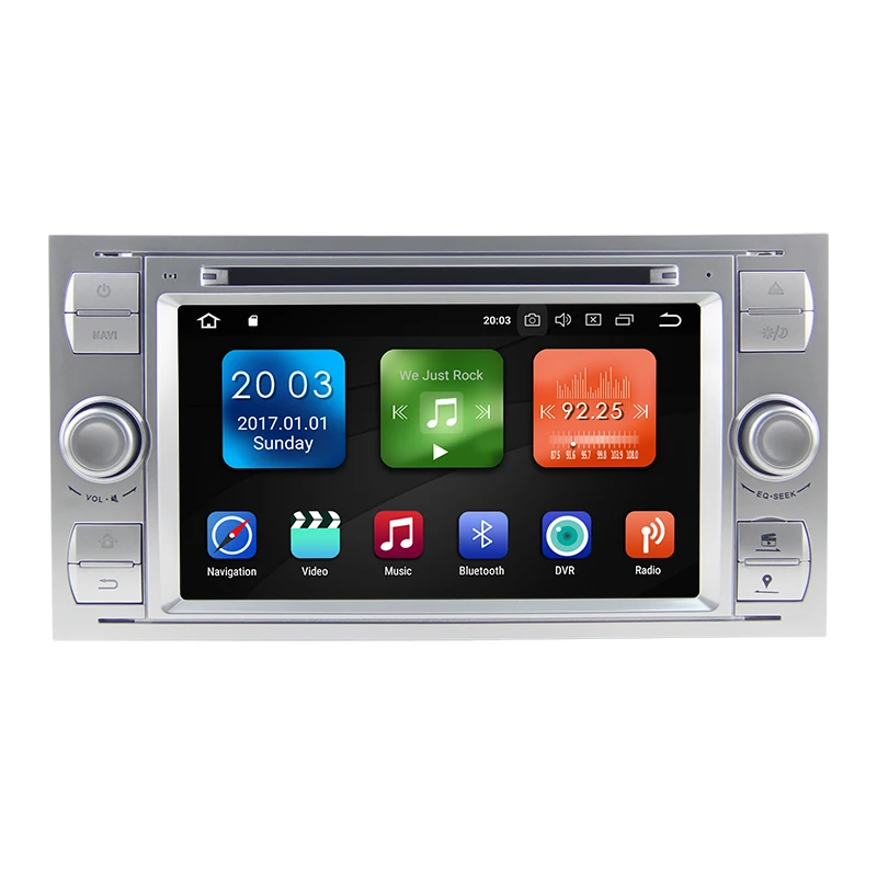 2 Din Автомобильный мультимедийный плеер Android 8 0 gps Авторадио для Ford Transit 2004 до 2008 7