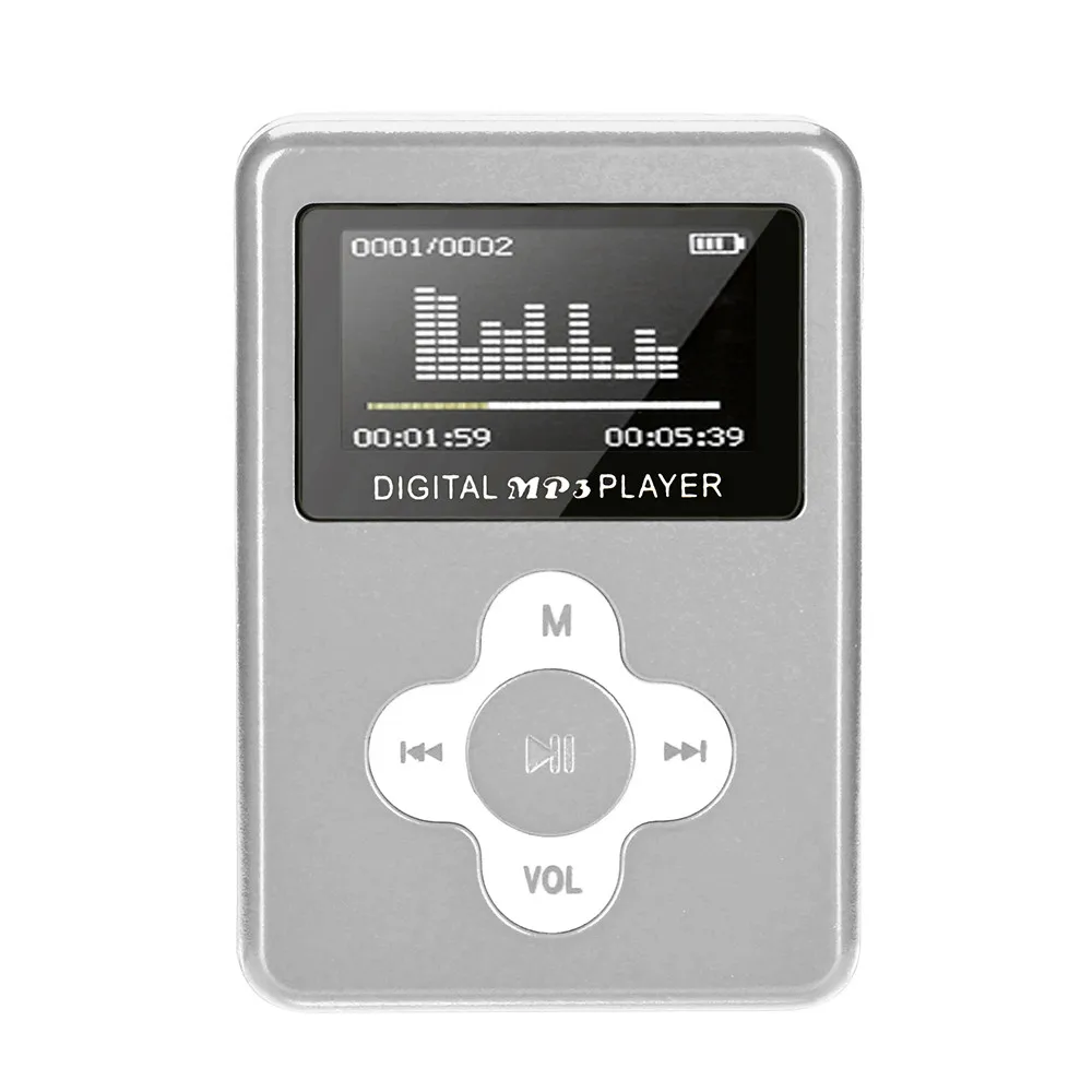 Новое поступление Симпатичный мини MP3 плеер с USB и ЖК экраном поддержка карт Micro SD
