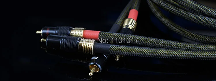 Aucharm AURSCR3 посеребренный аудио соединительный кабель HIFI EXQUIS 4N красный медный