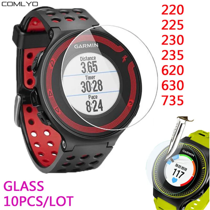 10 шт. в упаковке для Garmin Forerunner 220 225 230 235 620 630 735xt Защитное стекло экрана закаленное