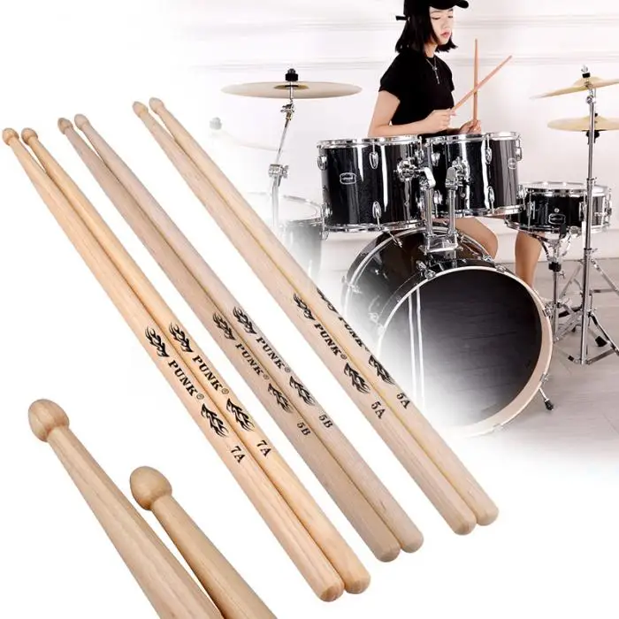 2 шт. Hickory американский классический 5A/5B/7A барабанные палочки деревянные наконечники инструменты FH99