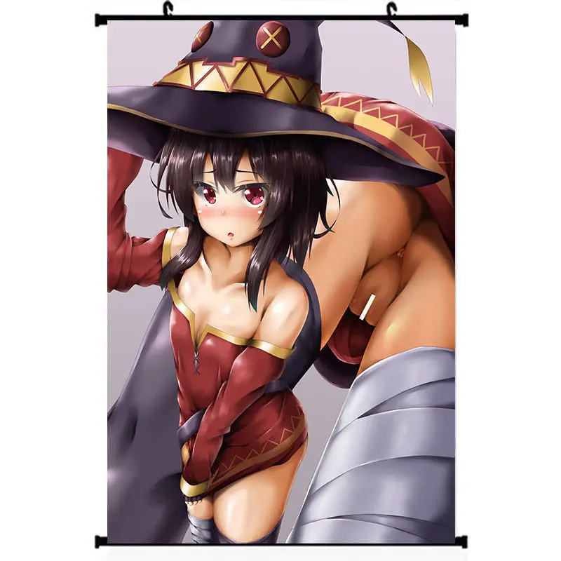 Аниме постер KonoSuba Шелковый японское аниме сексуальная девушка настенная