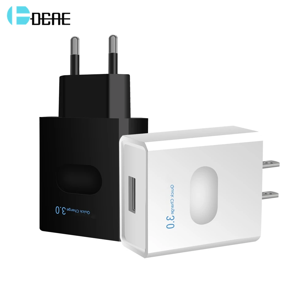 DCAE быстрое зарядное устройство USB 3а настенное для мобильного телефона адаптер