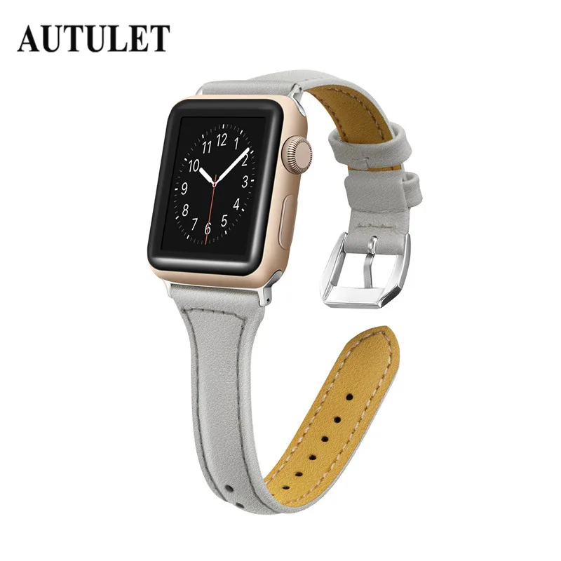 Ремешки для Apple Watch группа кожаный браслет 38 мм 42 женщин мужчин применение