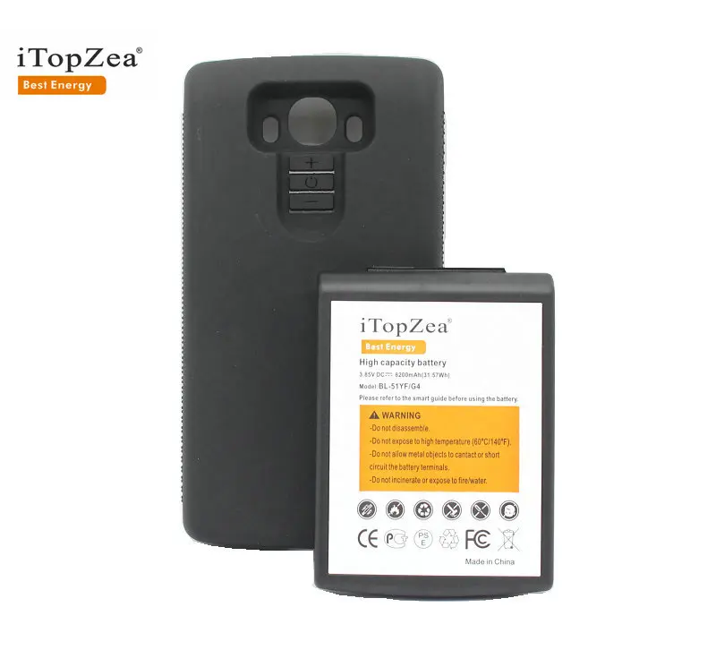 Itopzea 1x8200 мА/ч, BL-51YF Батарея для LG G4 H818 H815P VS999 VS986 US991 F500 на Батарея с защитным покрытием ТПУ чехол