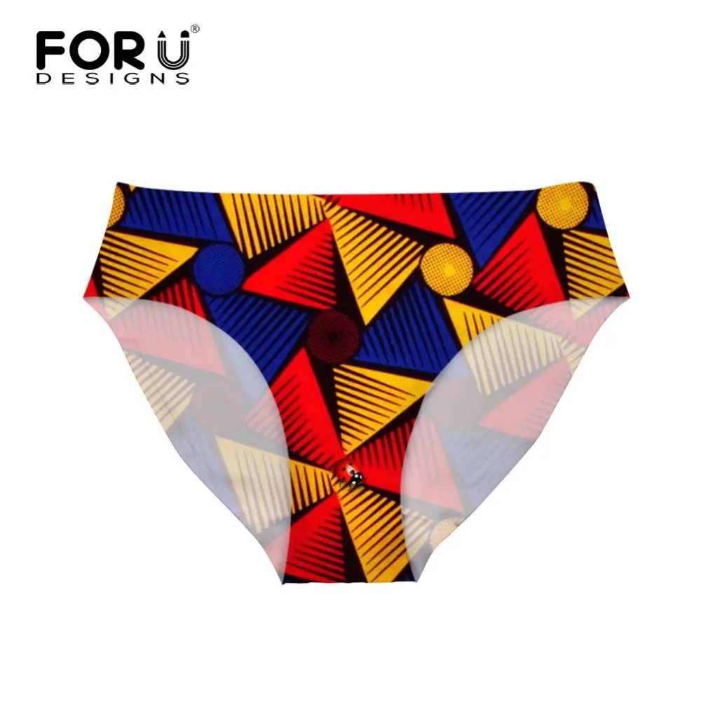 Бесшовные трусики FORUDESIGNS женское нижнее белье больших размеров XL с Африканским