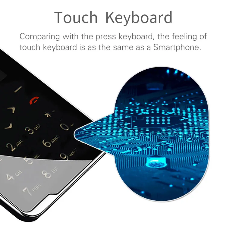 2016 Evertones V5 Mini music card phone 1.8' Ultra Thin AIEK touch keyboard mobile Christmas kid Gift pocket Cell | Мобильные