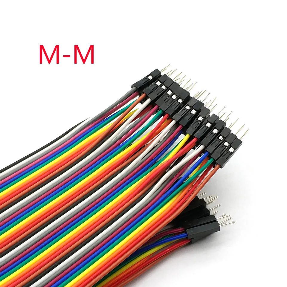 40pcs dupont cable jumper wire line M-M 1P-1P 10/20/30CM | Электроника