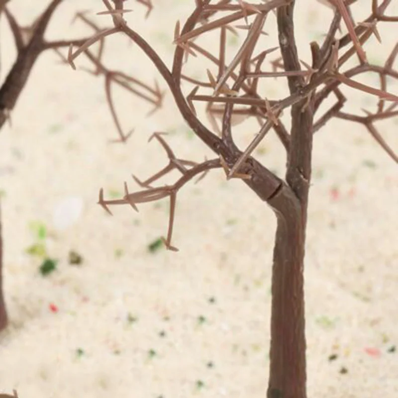 Модель железной дороги деревья декорации 10 шт. пластик 12 см макет сад здание