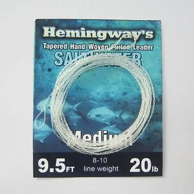 

Hemingway Tapered Hand Woven Furled leader-Saltwater Medium 9.5FT 20LB