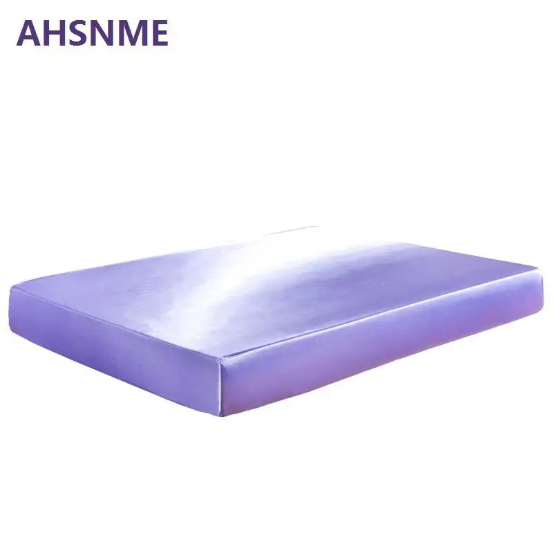 AHSNME 3/4 шт. черно серый белый Шелковый Комплект постельного белья роскошное