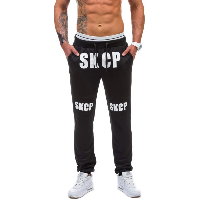 Штаны-шаровары Новая Мода 2017 повседневная одежда брюки Мужская для бега штаны