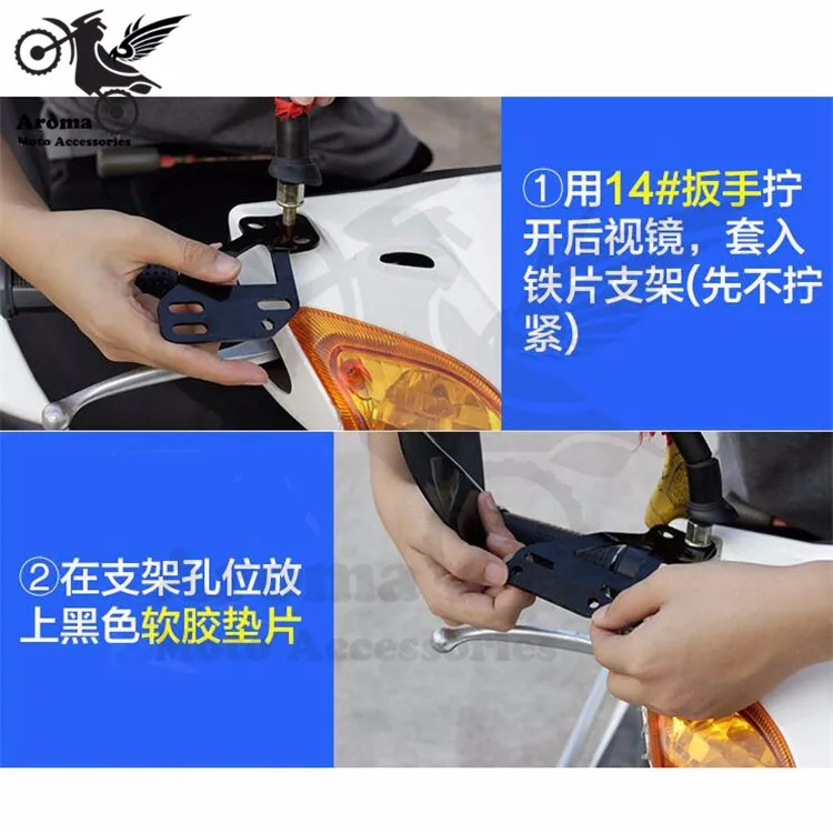 Универсальный бренд серый moto часть moto rbike для yamaha honda suzuki kawasaki Harley Ducati KTM moto cross защита от падения установка с зеркальный винт ATV внедорожный грязь питбайк ручные аксессуары moto rcycle handguard