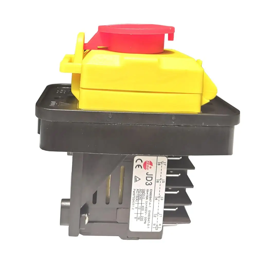 Interruptores tipo Botão de Pressão Elétrico para Controle de Motor Kedu 12a 10 Pinos Eletromagnética Botão Interruptor Jd3 400v 16 –