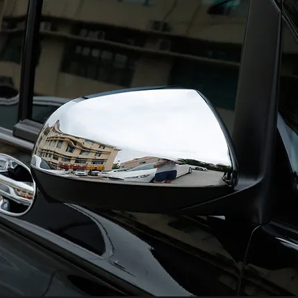 Для Mercedes Benz Vito- 2 шт. АБС автомобиля Боковая дверь заднего вида Зеркало защитная рамка Крышка отделка автомобиля аксессуары для укладки