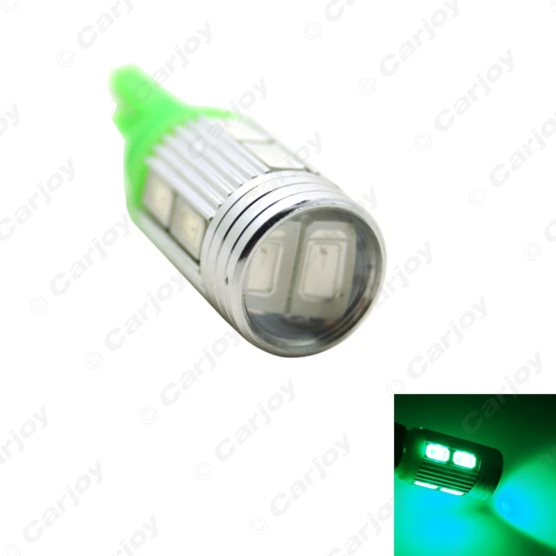 LEEWA 50 шт. DC12V T10 194/168 клиновидный 10-SMD 5630 чип автомобильная светодиодная лампа с