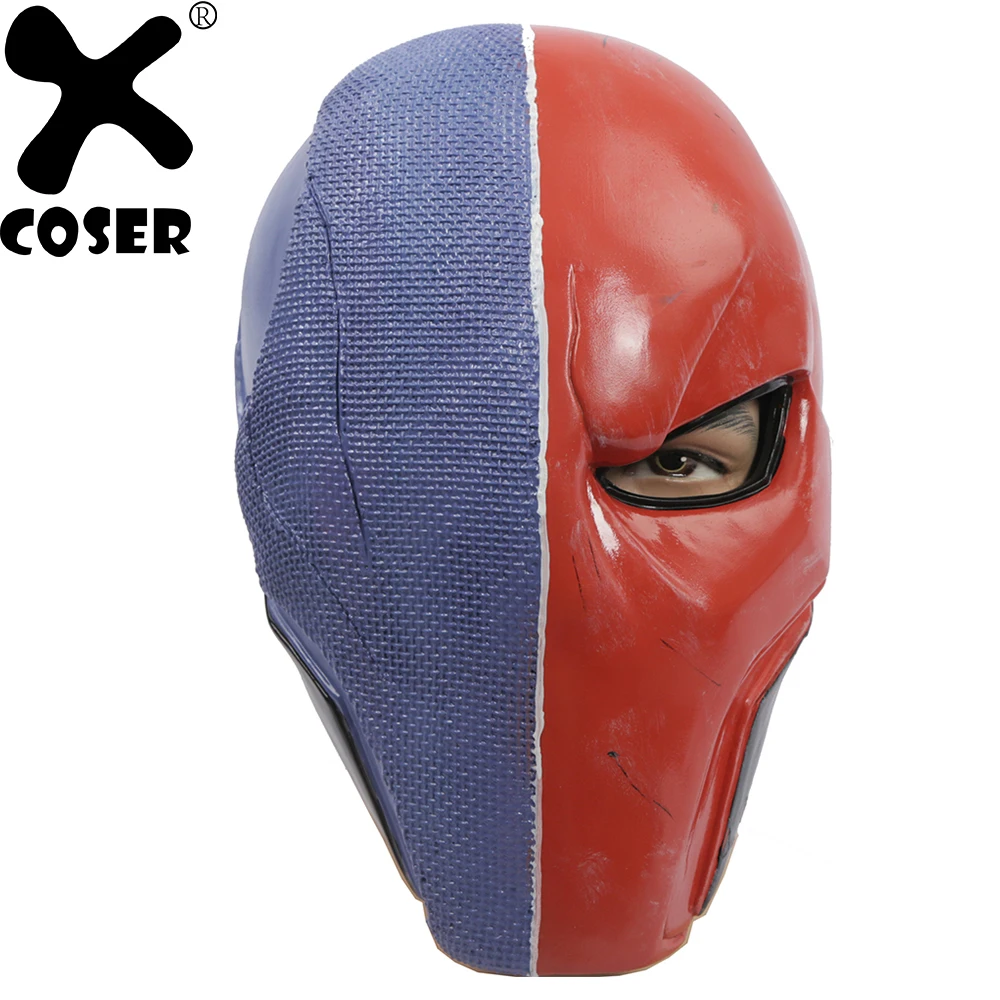 XCOSER Фирменная Новинка маска детстроука Бэтмен косплэй на Хэллоуин вечеринку ПВХ