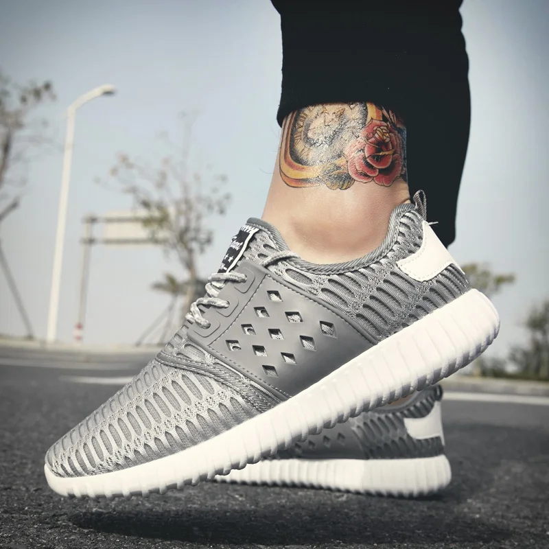 COSIDRAM Mesh Men Sneakers Casual Shoes 2019 New Lace-Up Male Footwear Spring Summer Breathable Comfortable RMC-045 | Обувь