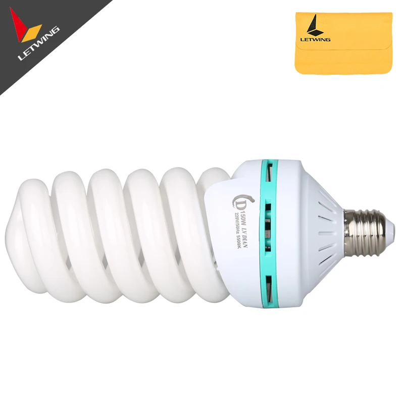 150 W 220 V 5500 K E27 освещение видео фото студия флуоресцентная лампа трехцветный