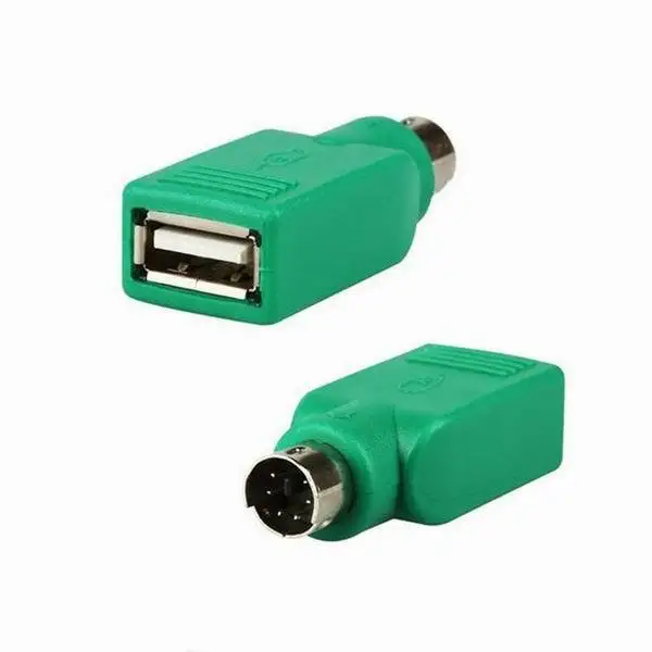 Бесплатная доставка 500 шт./лот USB Женский к PS/2 Мужской адаптер конвертер PS2 usb