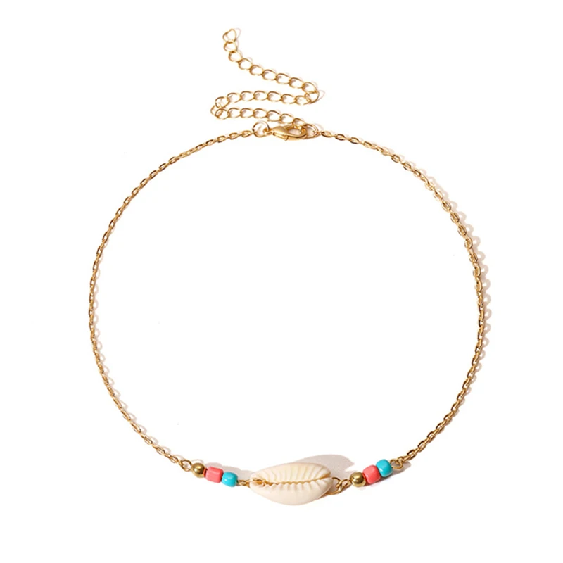 VIVILADY Boho настоящая Морская ракушка чокер короткое ожерелье для женщин Золотой