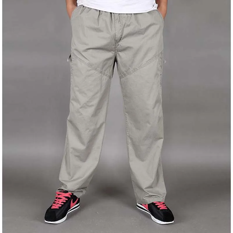 Летние тонкие брюки новинка 2017 года мужские свободные Повседневное удобрения