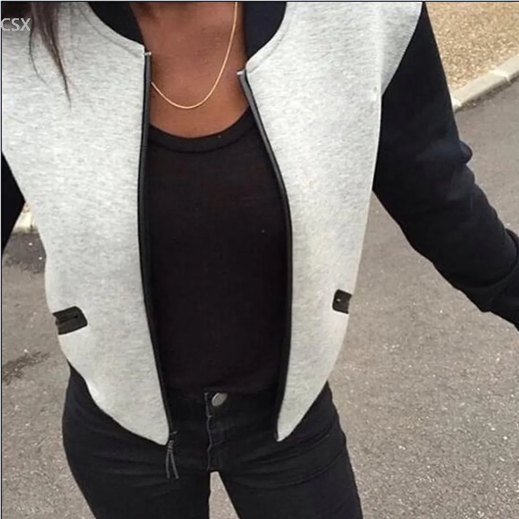 

women jacket casual 2018 new fashion autumn summer o-neck coat jacket hot sale multi size chaquetas mujer casaco feminino 41
