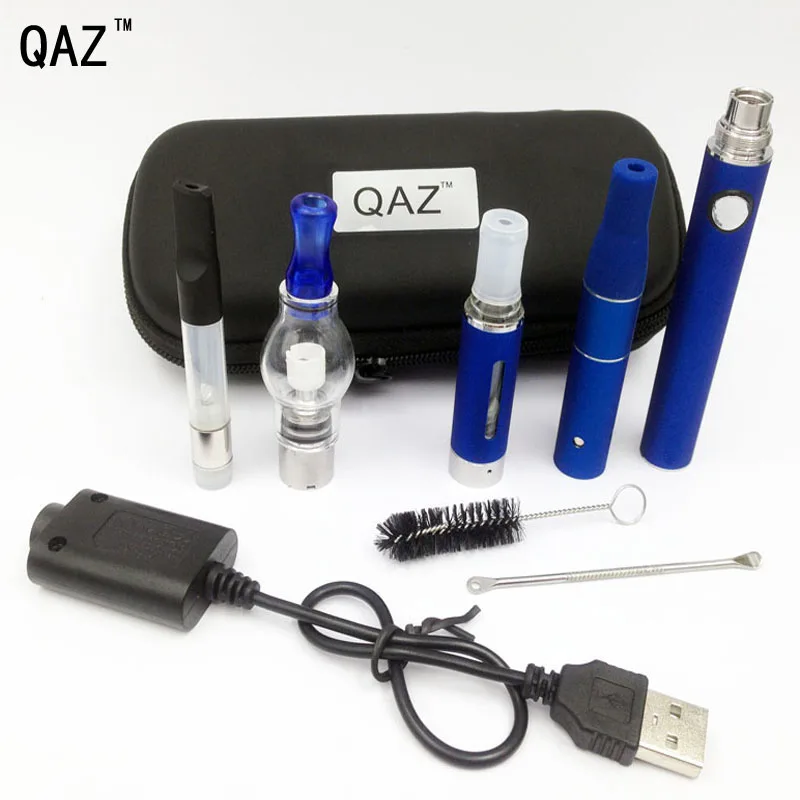 QAZ 4 в 1 травяной испаритель электронная сигарета мод комплект с распылителем воск